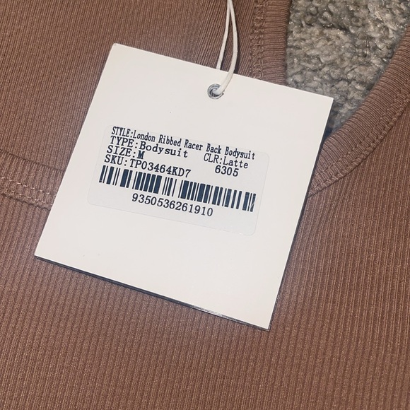 Meshki Ribbed Thong Racerback Bodysuit - Picture 5 of 7